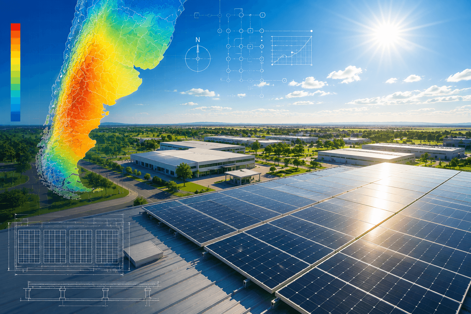 Paneles solares industriales