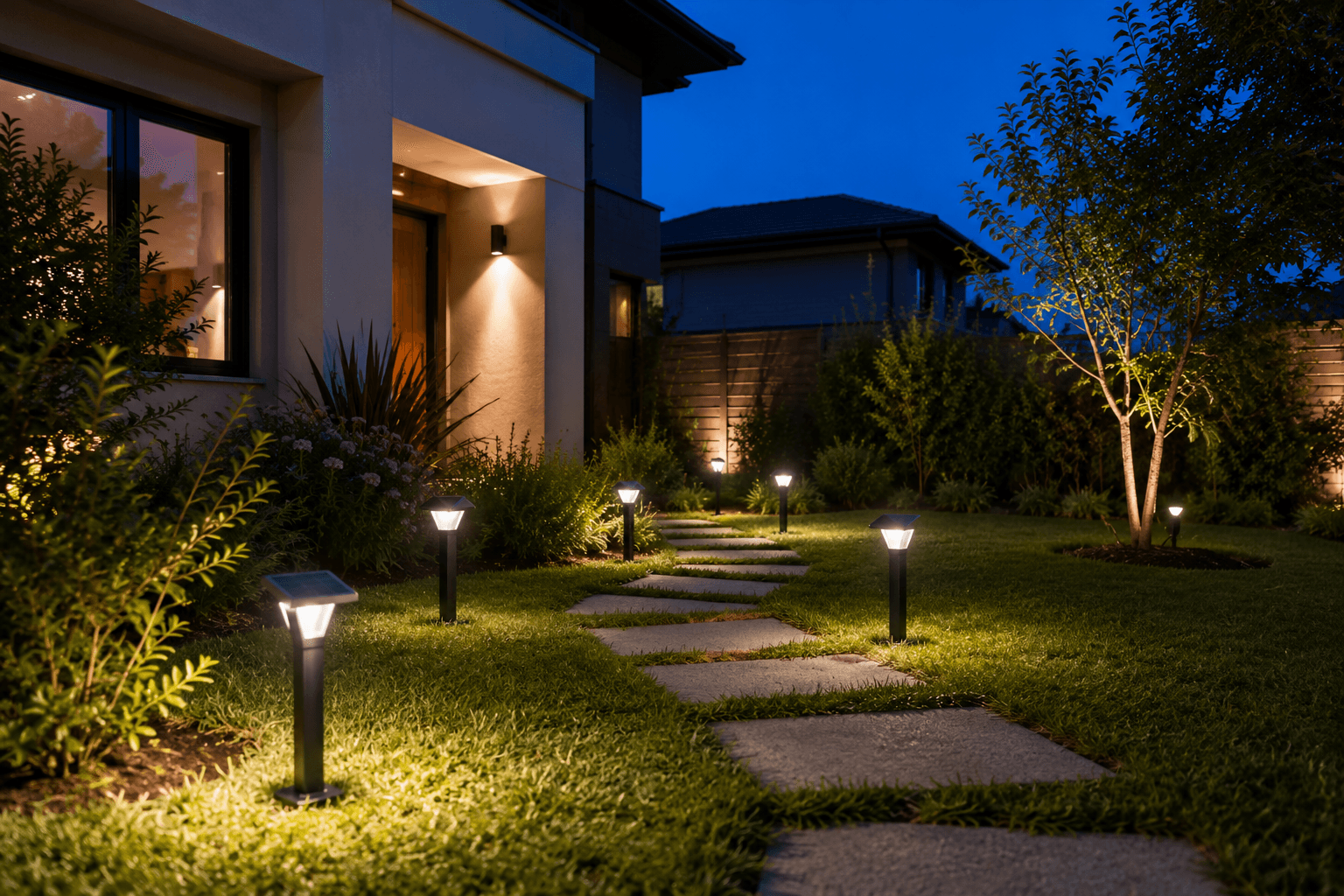 Iluminación solar exterior